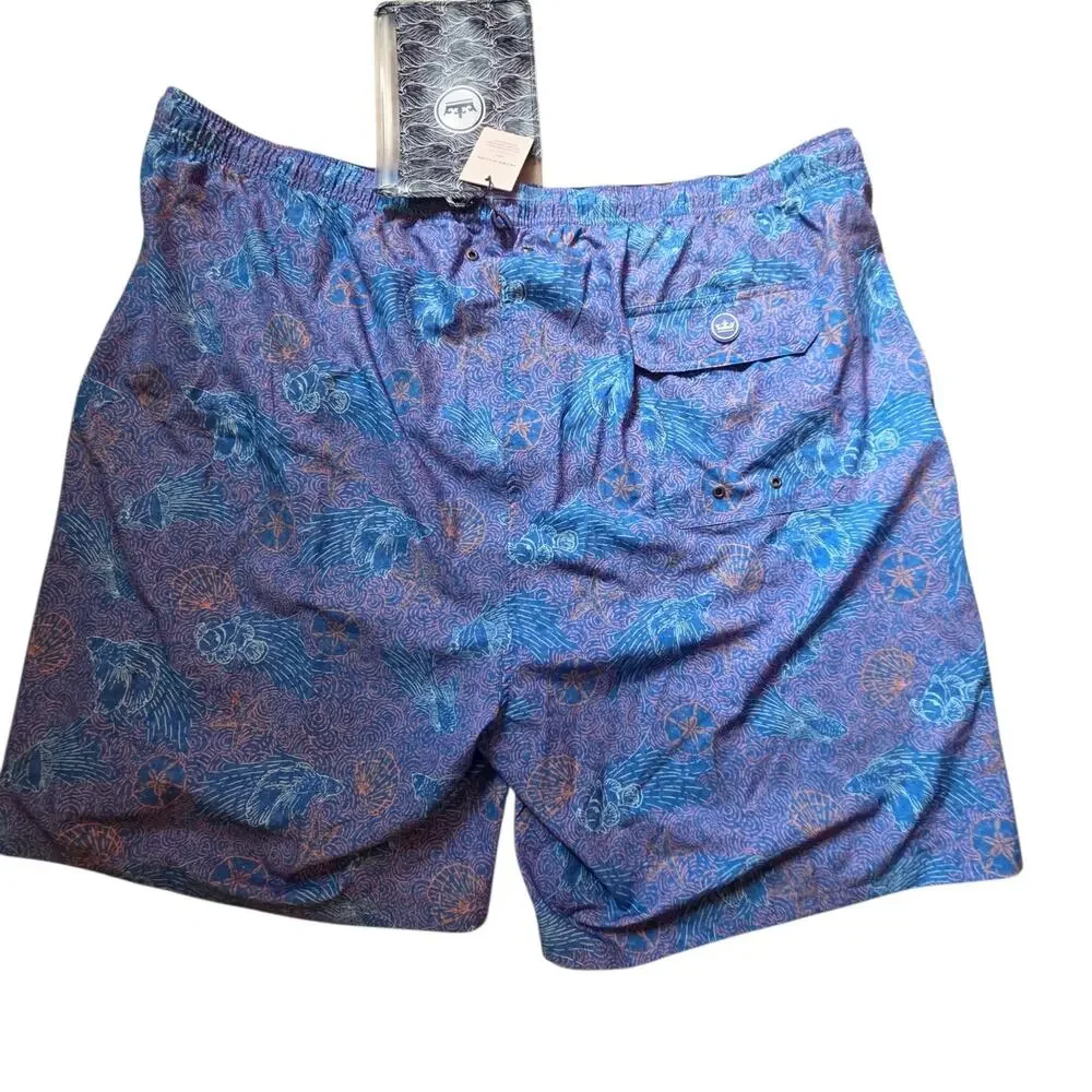 Peter Millar Swim Trunks Seaside Collection NWT Sz 3X Free Bag Attached